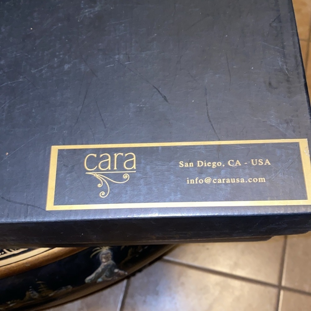 Vintage one of a kind Cara wine glasses set of 2 in original box - Picture 5 of 5